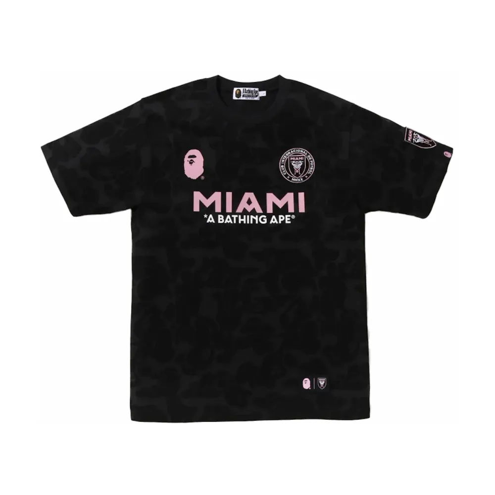 bape x inter miami cf camo tee black