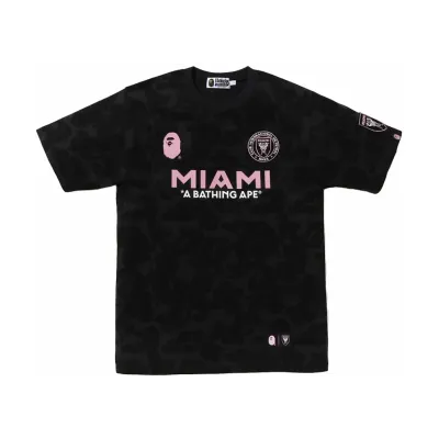 BAPE x Inter Miami CF Camo Tee Black 01