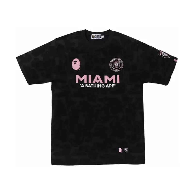 BAPE x Inter Miami CF Camo Tee Black