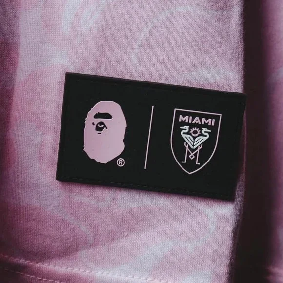 BAPE x Inter Miami CF Camo Tee Pink T-shirt
