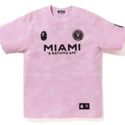 BAPE x Inter Miami CF Camo Tee Pink 01