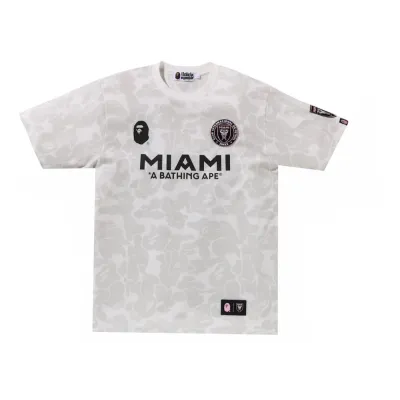 BAPE x Inter Miami CF Camo Tee White 01