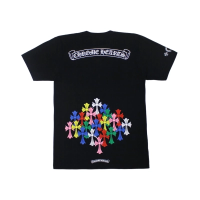 Chrome Hearts Multi Color Cross T-shirt Black/White 01