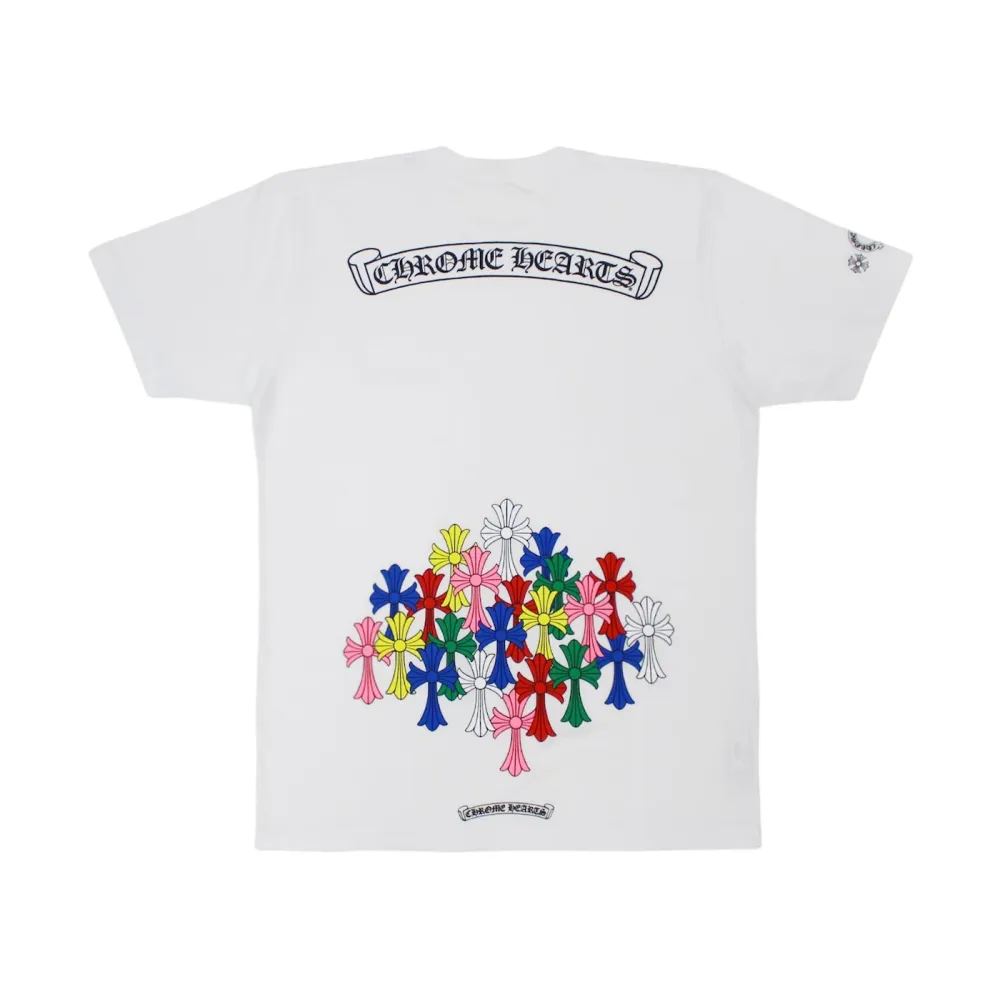 chrome hearts multi color cross t-shirt black