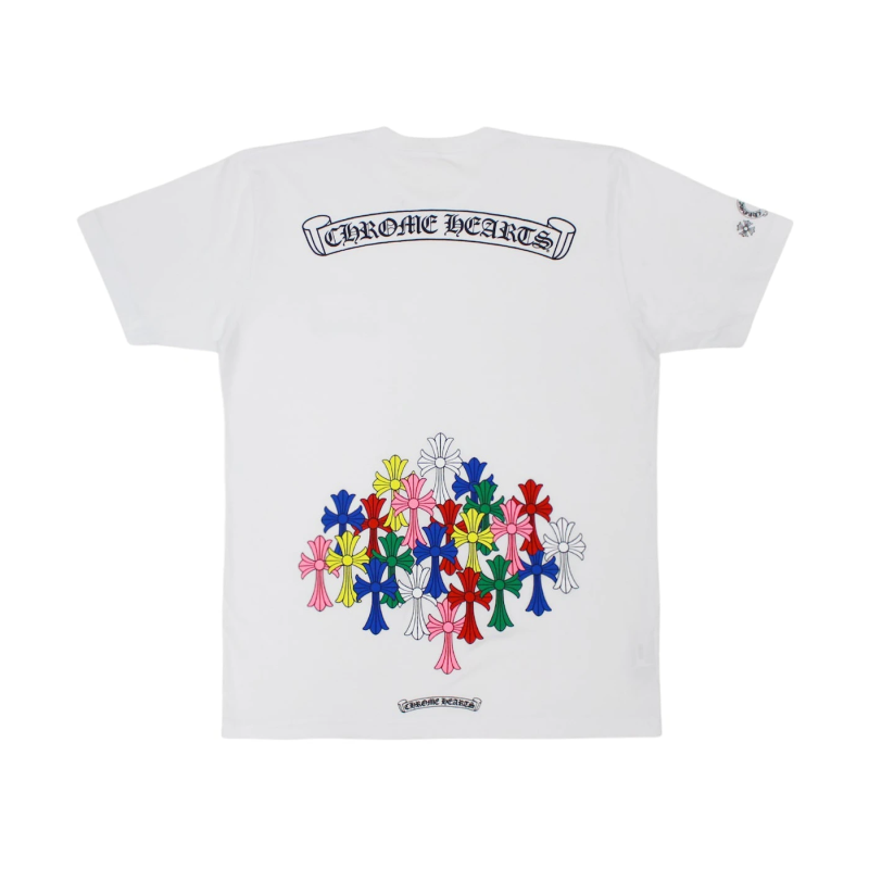 Chrome Hearts Multi Color Cross T-shirt Black/White
