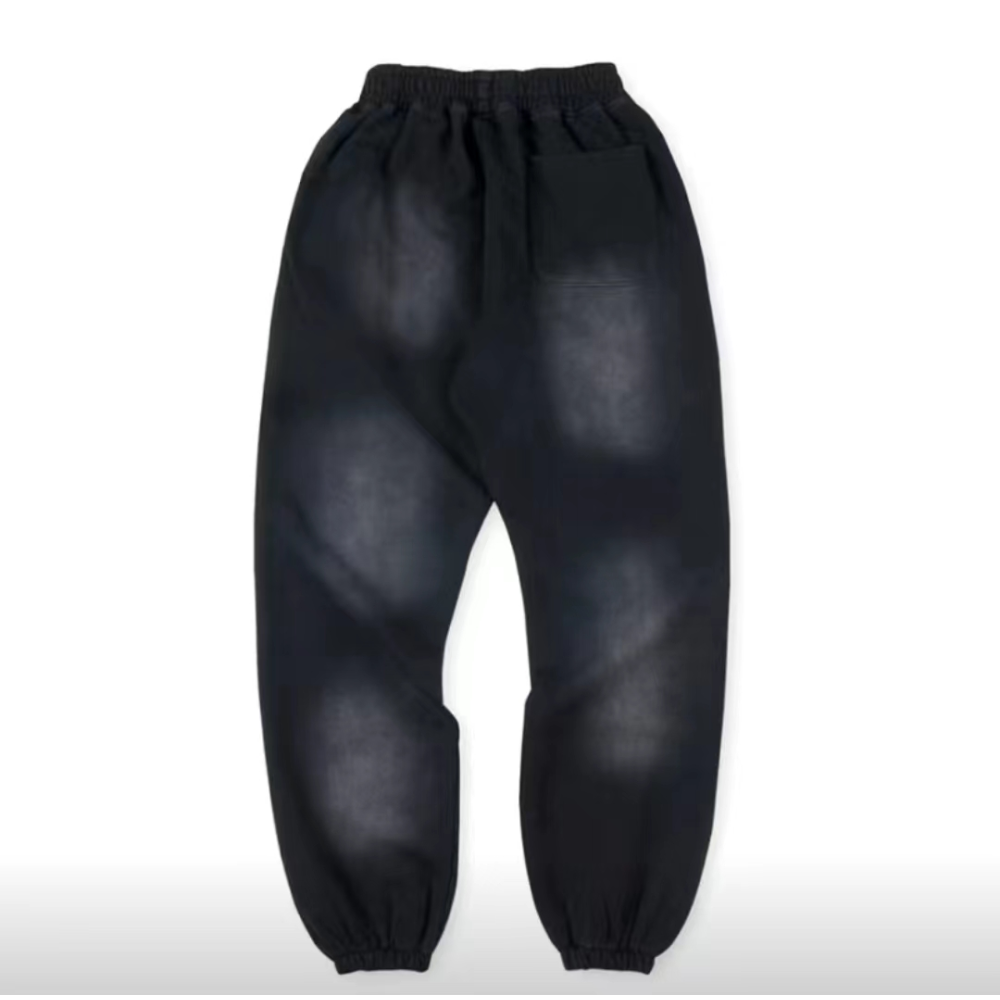 Hellstar No Guts No Glory Flare Bottom Sweatpants Midnight Dye Black