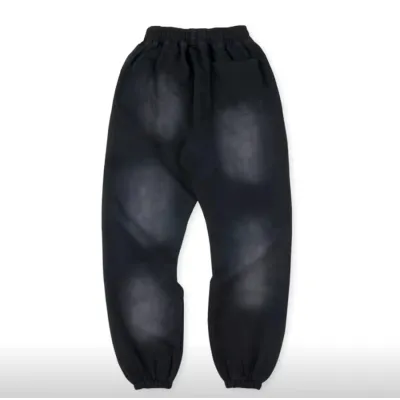 Hellstar No Guts No Glory Flare Bottom Sweatpants Midnight Dye Black 02