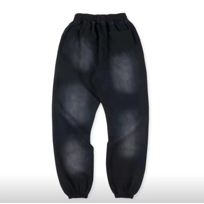 Hellstar No Guts No Glory Flare Bottom Sweatpants Midnight Dye Black 02