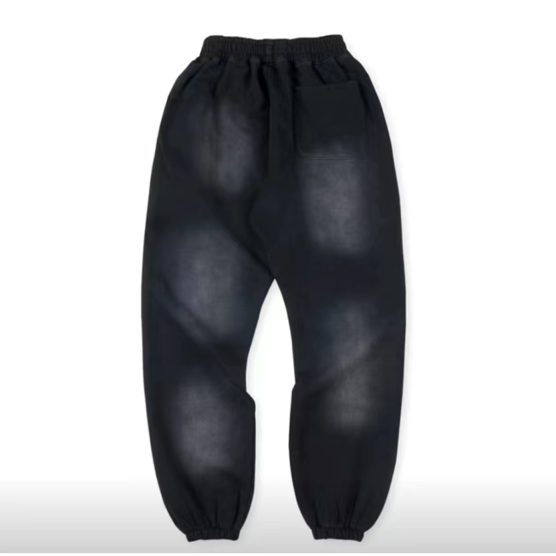 Hellstar No Guts No Glory Flare Bottom Sweatpants Midnight Dye Black