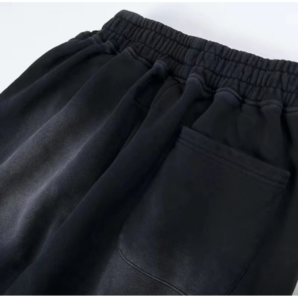 Hellstar No Guts No Glory Flare Bottom Sweatpants Midnight Dye Black