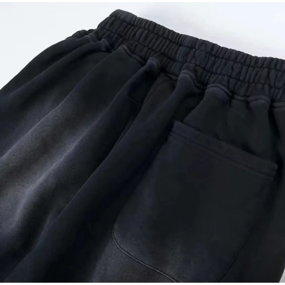 Hellstar No Guts No Glory Flare Bottom Sweatpants Midnight Dye Black