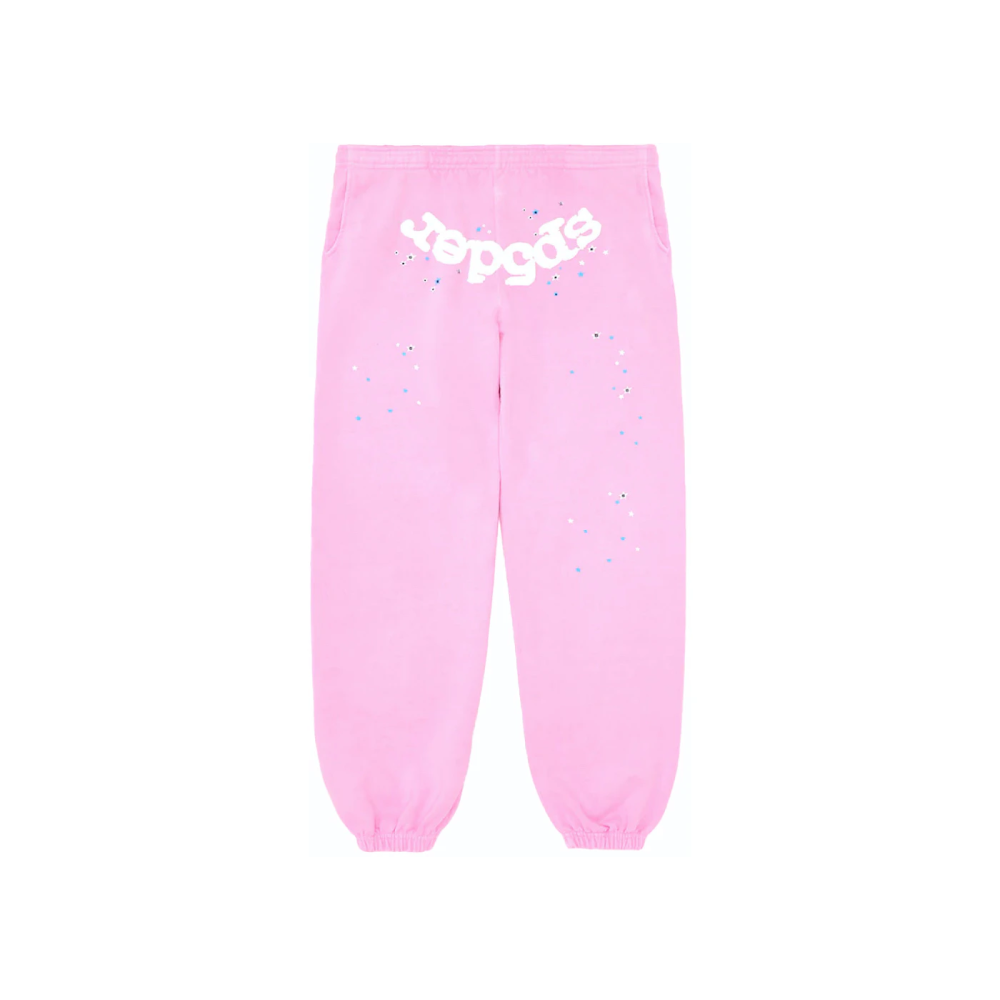 Sp5der Light Pink Tracksuit Suit YZ GE917