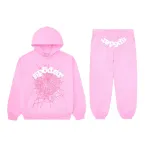 Sp5der Light Pink Tracksuit Suit YZ GE917