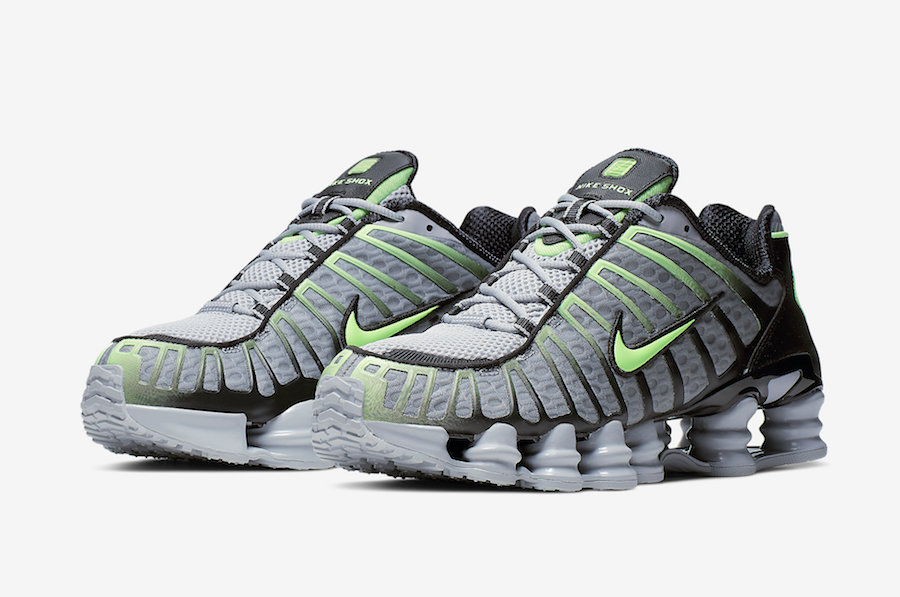 Nike Shox TL Wolf Grey Lime Blast AV3595-005