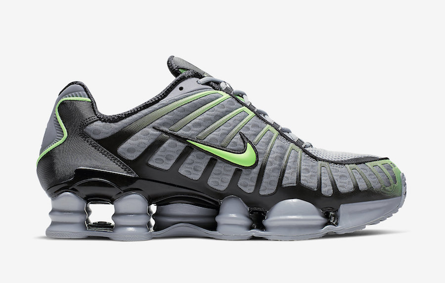 Nike Shox TL Wolf Grey Lime Blast AV3595-005