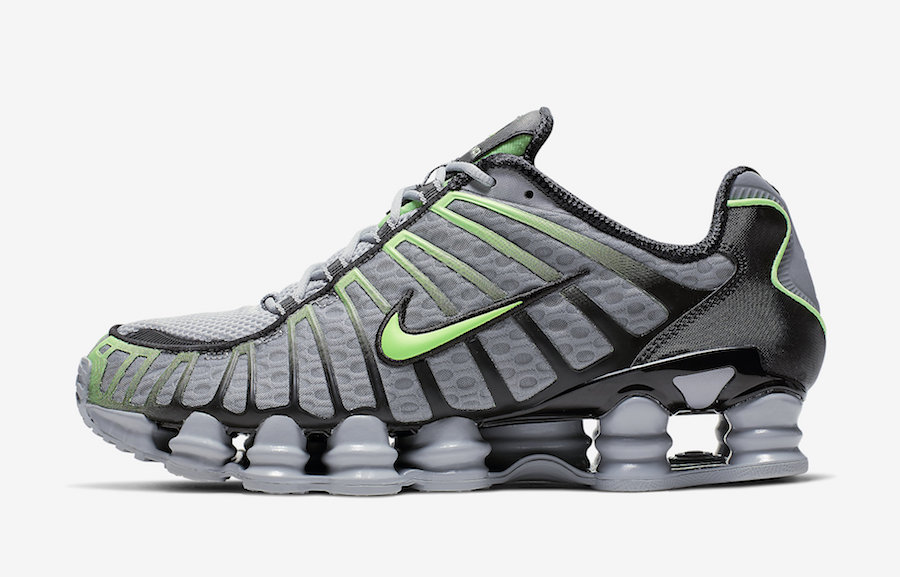 Nike Shox TL Wolf Grey Lime Blast AV3595-005