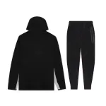 Nike Sportswear Tech Fleece Full Zip Hoodie & Joggers Set Black/Dark Grey Heather/White
