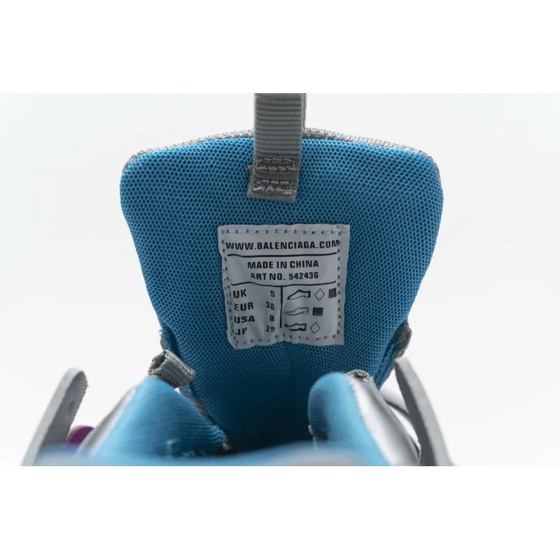 Balenciaga Track Trainer Blue Pink Silver 542436 W1GC1 4051