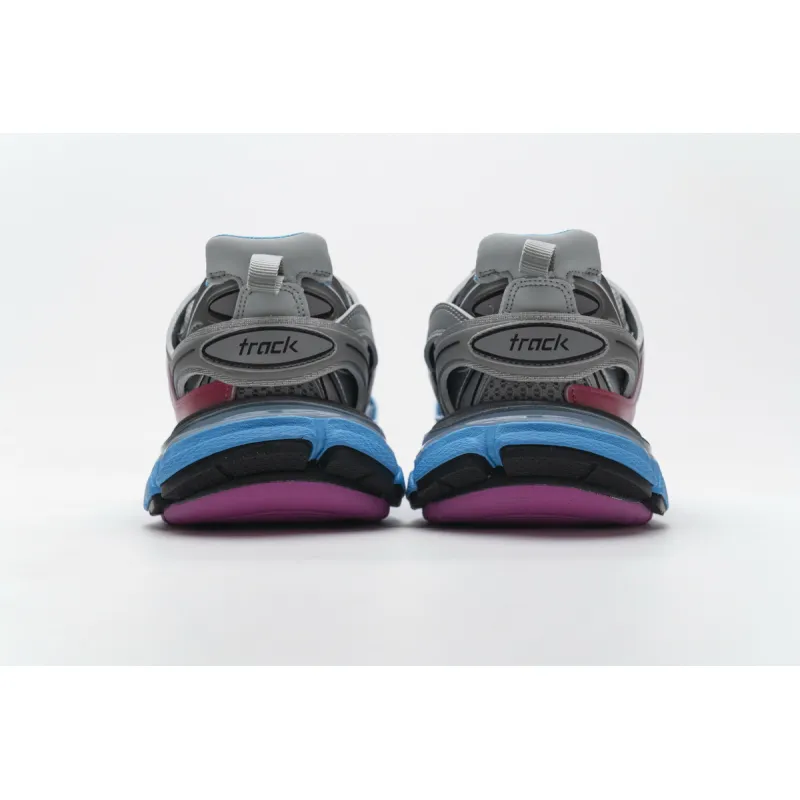 Balenciaga Track Trainer Blue Pink Silver 542436 W1GC1 4051