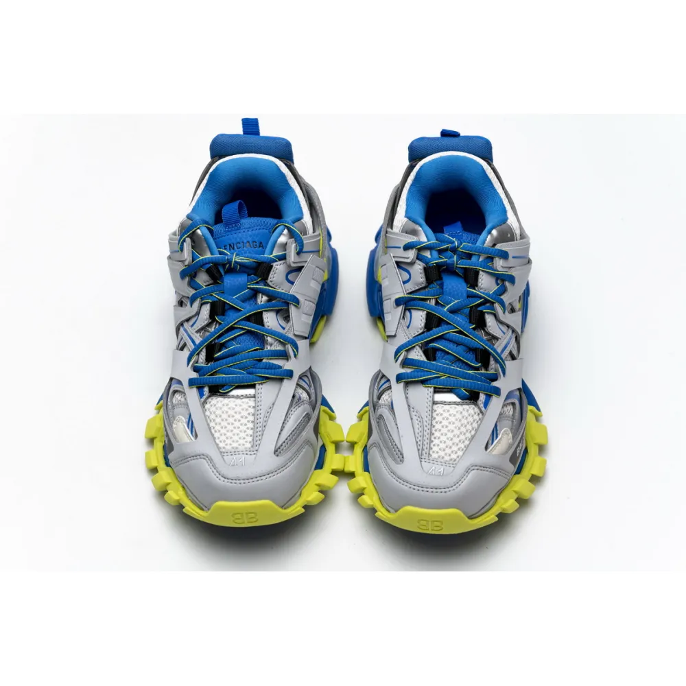 Balenciaga Track Trainer Grey Blue Yellow 542023 W1GB9 6509