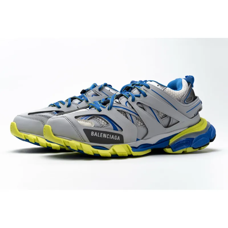 Balenciaga Track Trainer Grey Blue Yellow 542023 W1GB9 6509