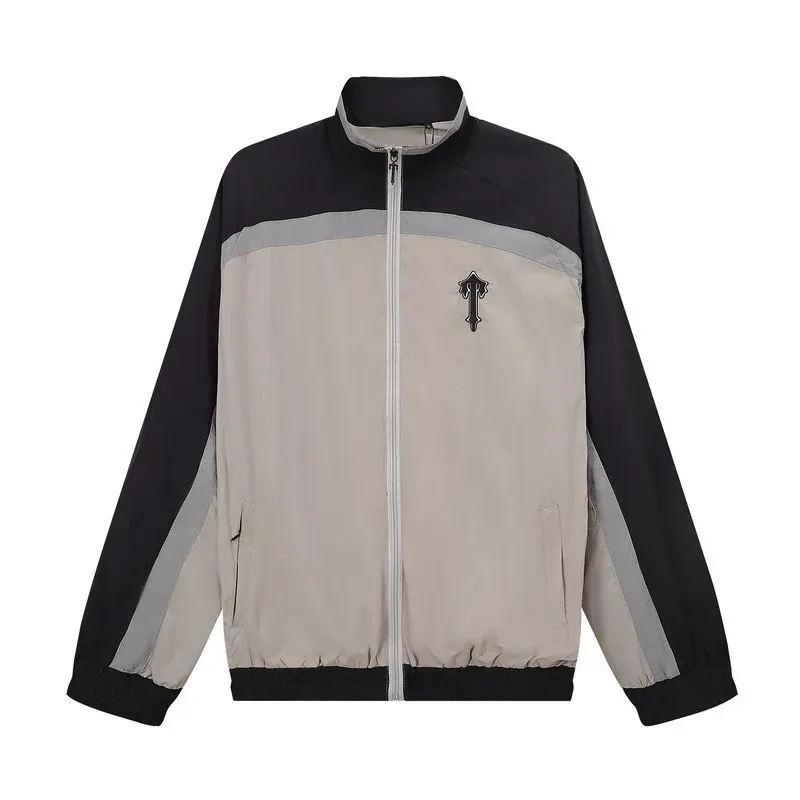 Trapstar splicing suit embroidered LOGO sports and leisure