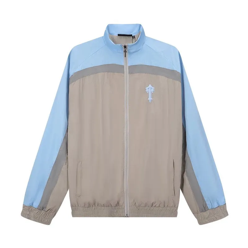 Trapstar splicing suit embroidered LOGO sports and leisure