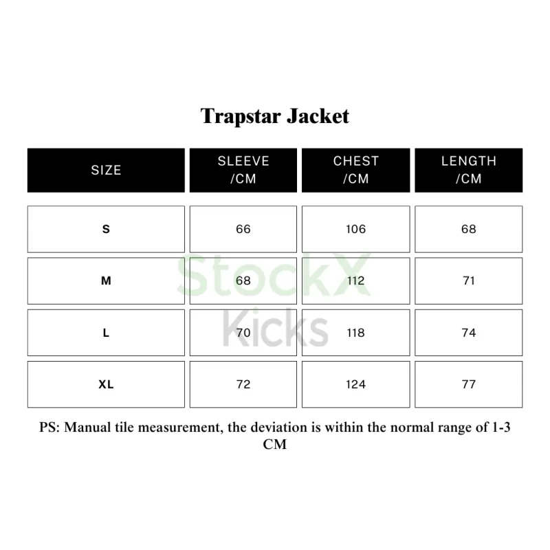 Trapstar splicing suit embroidered LOGO sports and leisure