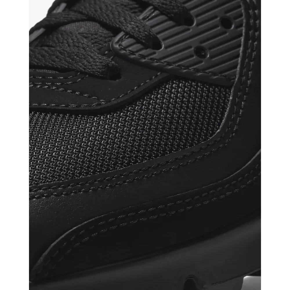 nike air max 90 leather triple black cz5594-001