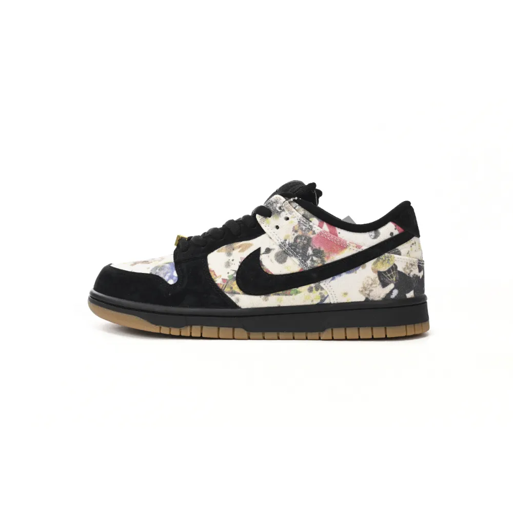 【high quality $75 free shipping】nike sb dunk “rammellzee” × supreme fd8778-001