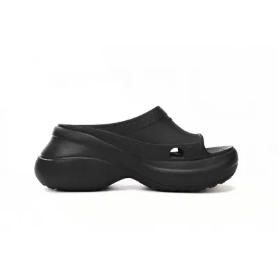 BALENCIAGA Pool Crocs Black 677389 W158E 1000 02