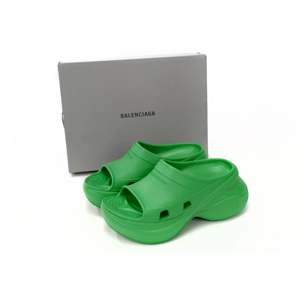 balenciaga pool crocs green 677386 w1s8e 3033