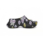BALENCIAGA Pool Crocs Watermark Black 677389 W1S8G 6556
