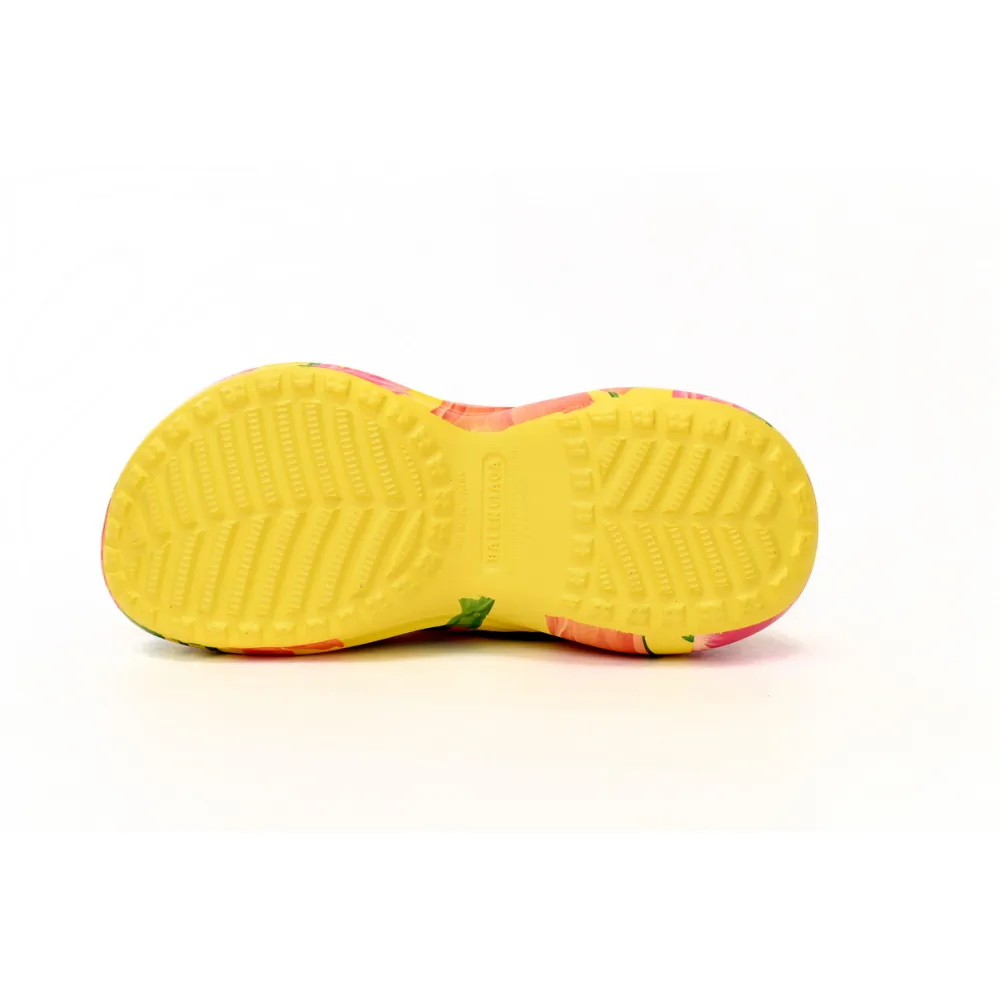 balenciaga pool crocs watermark yellow 677389 w1s8f 7053