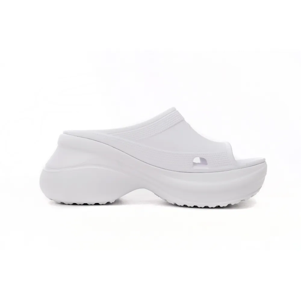 balenciaga pool crocs white 677389 w1s8e 9000