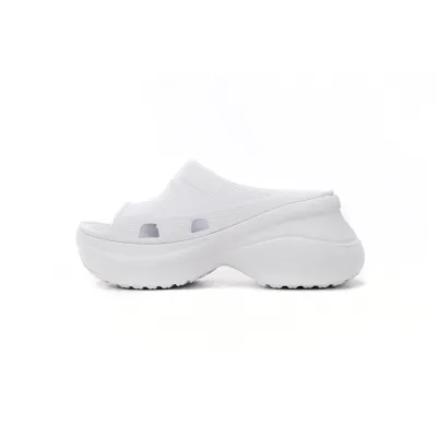 BALENCIAGA Pool Crocs White 677389 W1S8E 9000 01