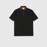 Gucci Cotton piquet polo with Web collar 701735 XJELJ 1043