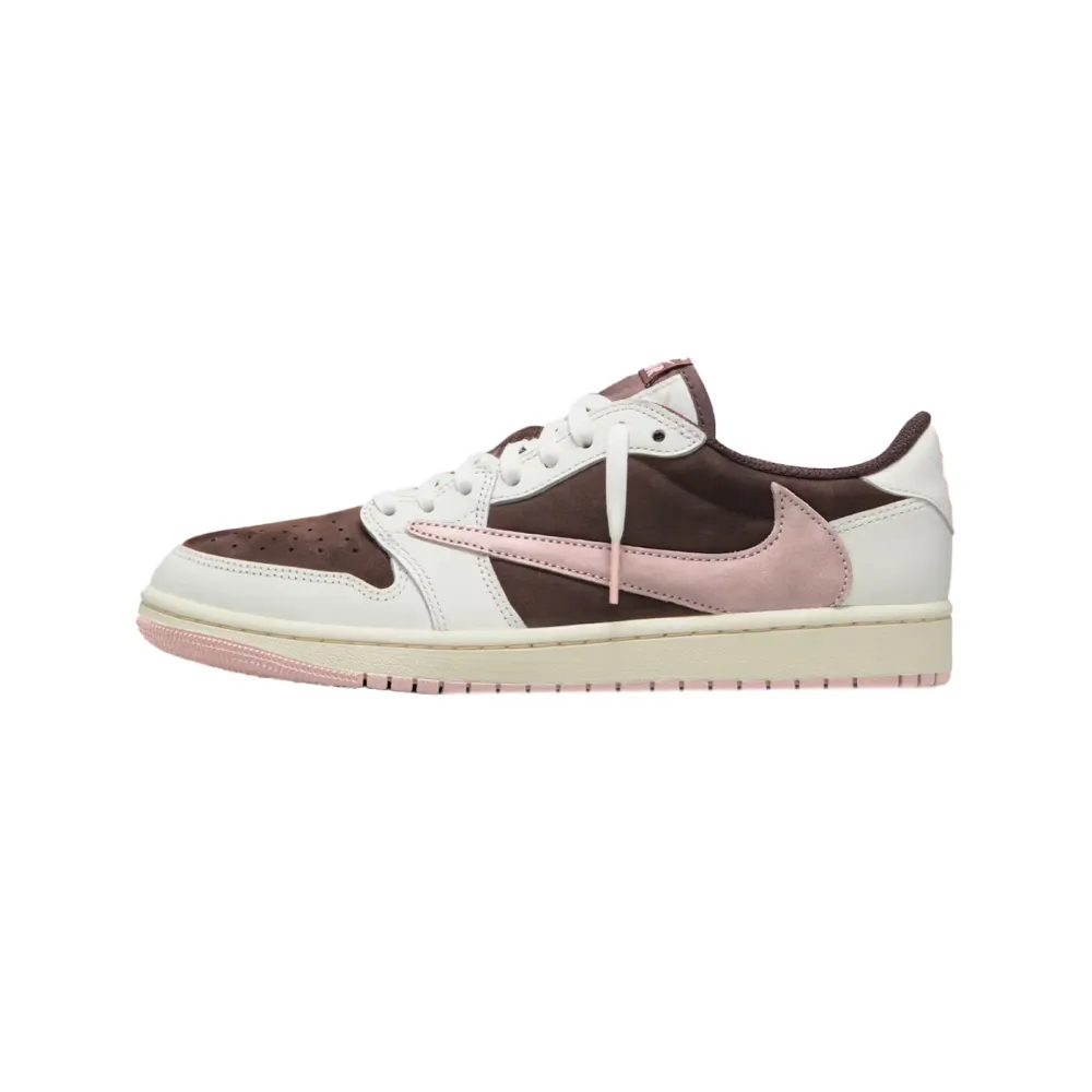 pk god batch air jordan 1 low travis scott dark pony pink dz4137-206