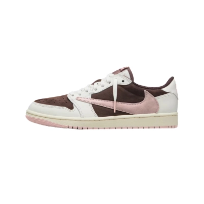 PK God Batch Air Jordan 1 Low Travis Scott Dark Pony Pink DZ4137-206 01