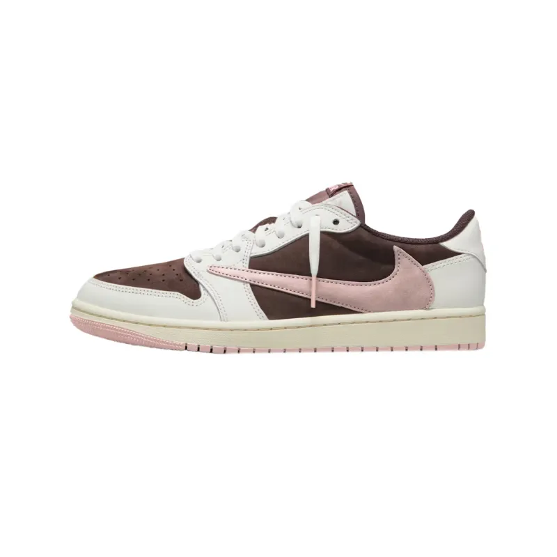 PK God Batch Air Jordan 1 Low Travis Scott Dark Pony Pink DZ4137-206