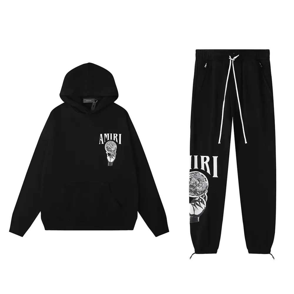 amiri crystal ball print hoodie & sweatpant set cx92269326