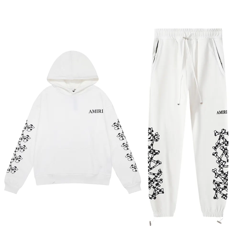 amiri skull and cross arm print hoodie & sweatpant set cx92199319