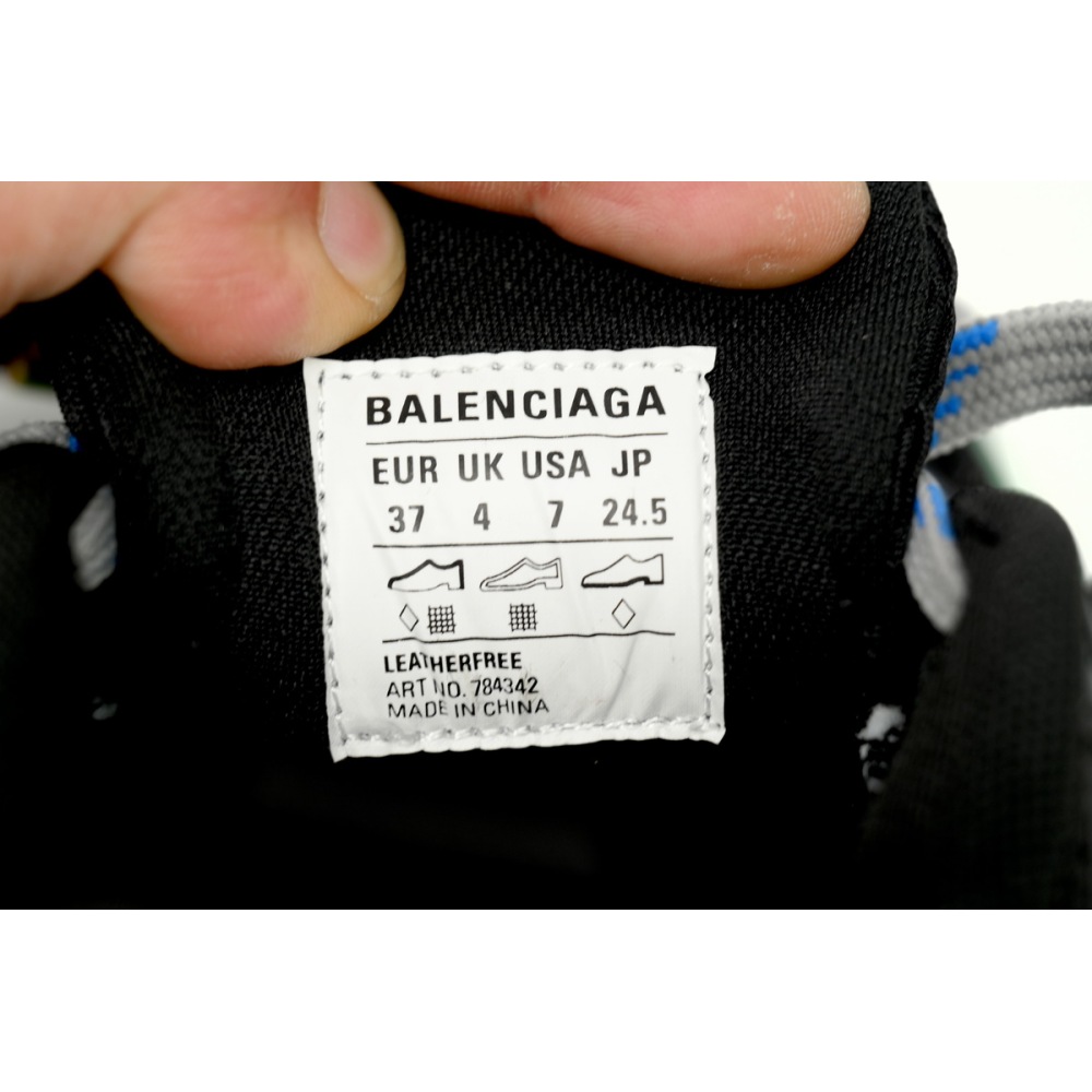 Balenciaga 10XL Sneaker In Black/Blue/Green 784342 W2MV2 1143