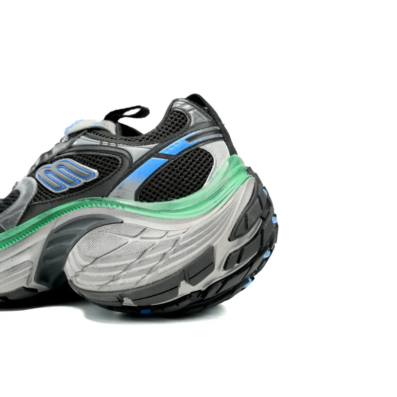 Balenciaga 10XL Sneaker In Black/Blue/Green 784342 W2MV2 1143