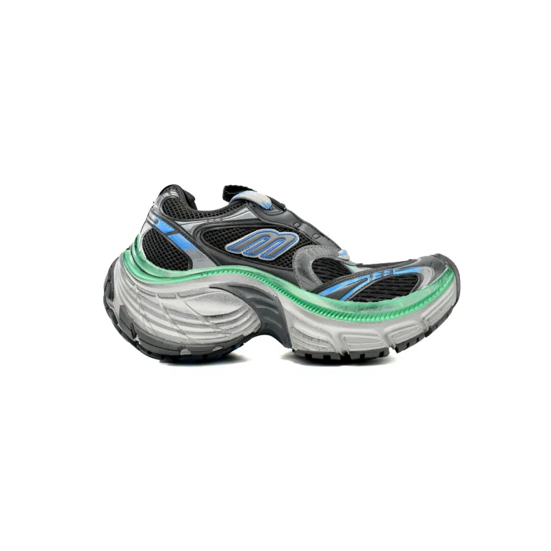 Balenciaga 10XL Sneaker In Black/Blue/Green 784342 W2MV2 1143