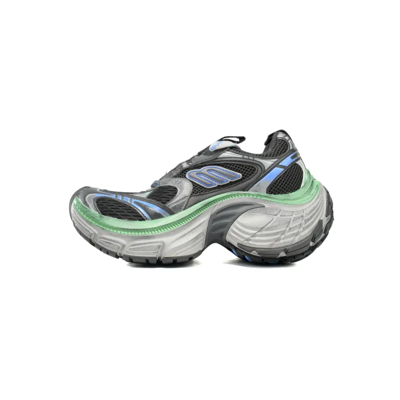 Balenciaga 10XL Sneaker In Black/Blue/Green 784342 W2MV2 1143