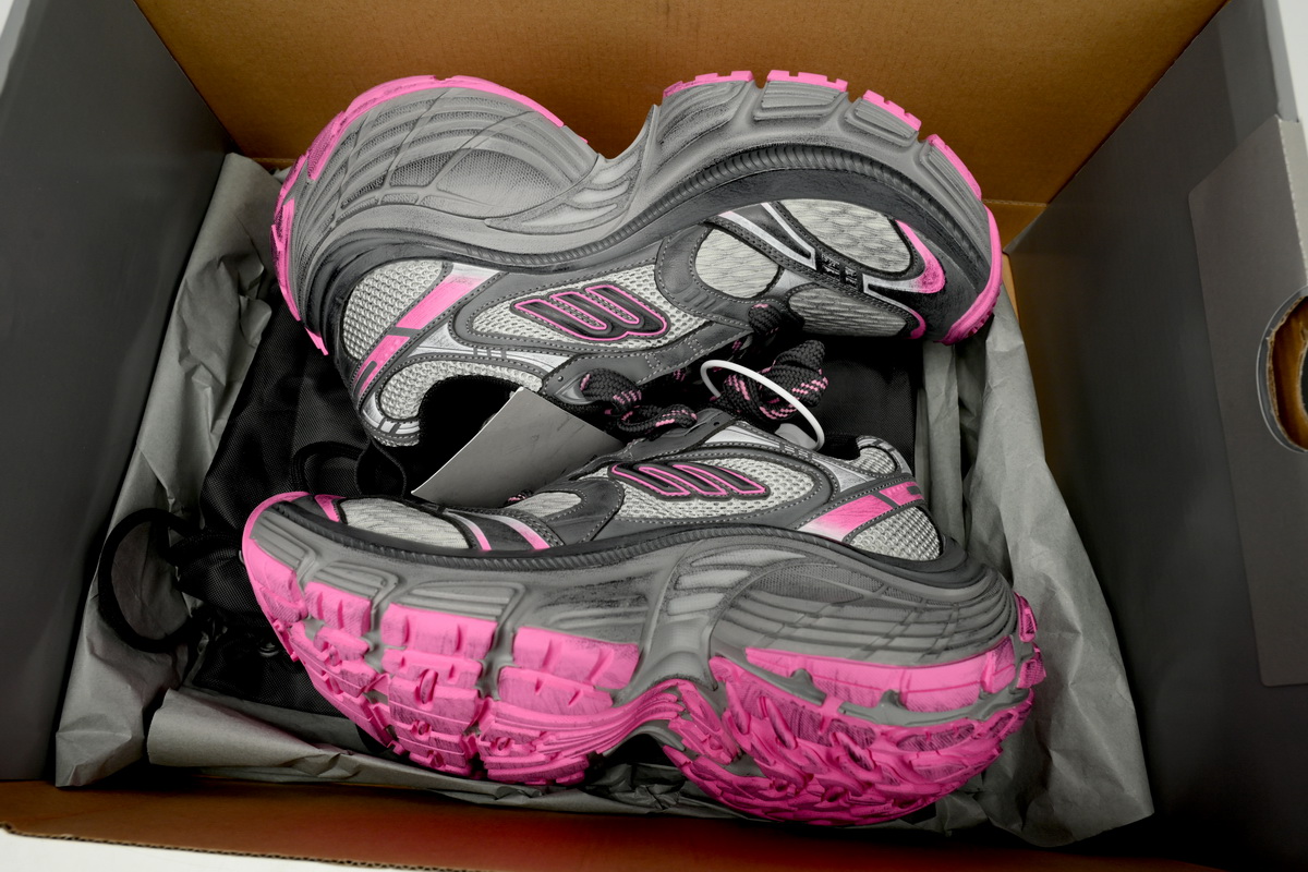 Balenciaga 10XL Sneaker In Grey/Pink 784342 W2MV2 9050