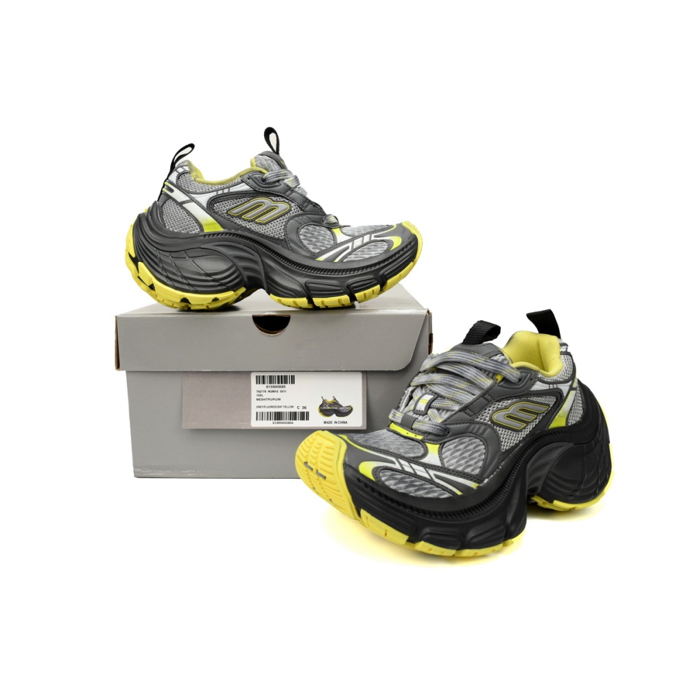 Balenciaga 10XL Sneaker In Grey/Yellow 784342 W2MV2 0511