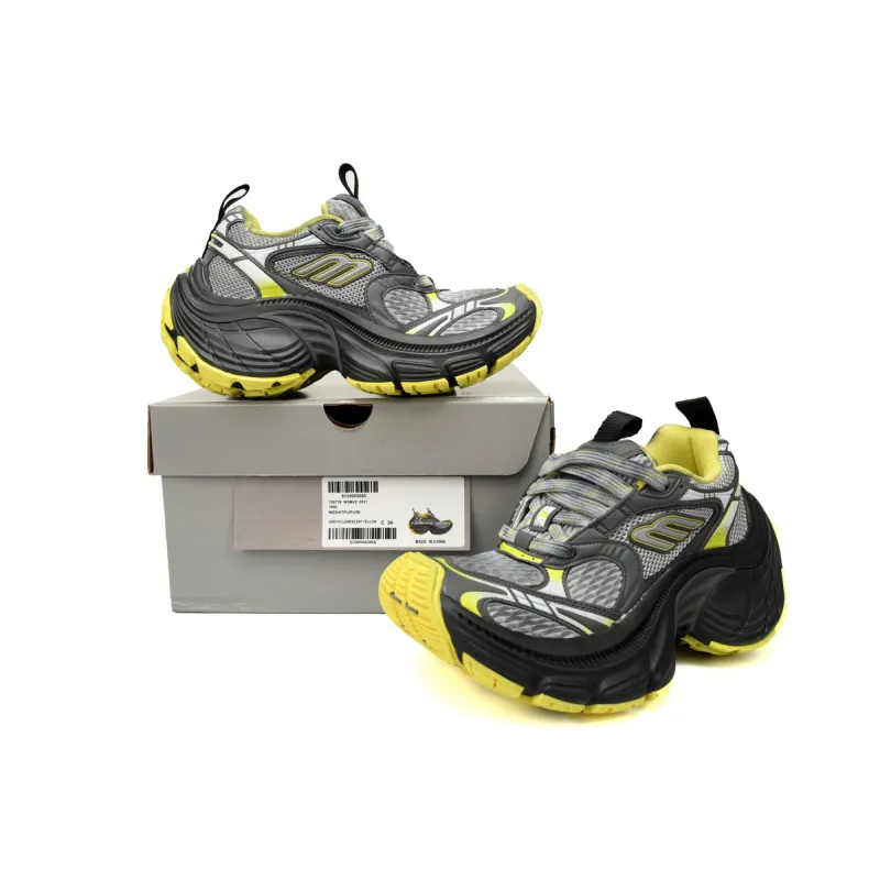 Balenciaga 10XL Sneaker In Grey/Yellow 784342 W2MV2 0511