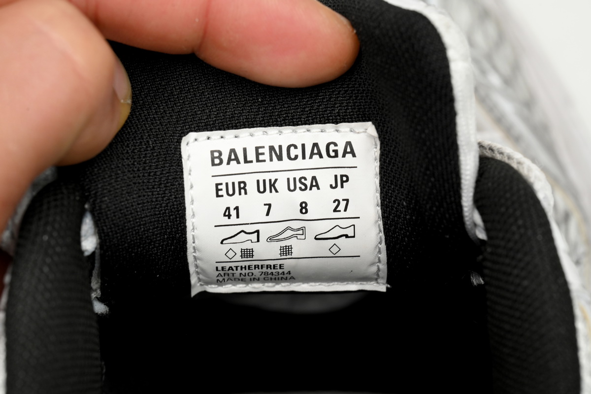 Balenciaga 10XL Sneaker In White/Black/Gris 784342 W2MV2 9110